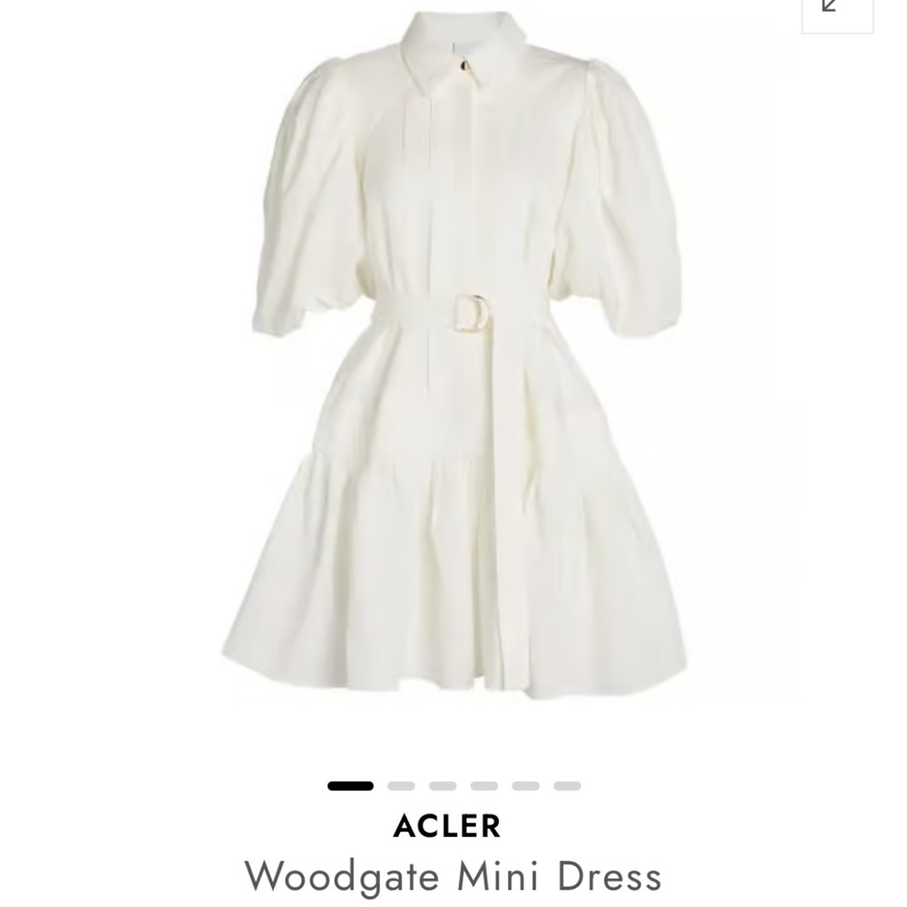 Acler White Mini Dress